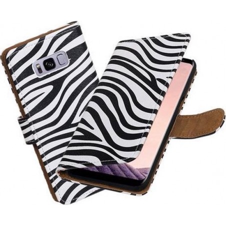 BestCases.nl Samsung Galaxy S8 Zebra booktype hoesje