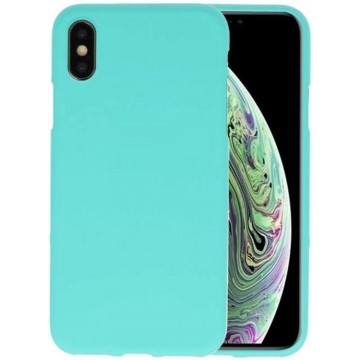 Bestcases Telefoonhoesje iPhone Xs / X - Turquoise