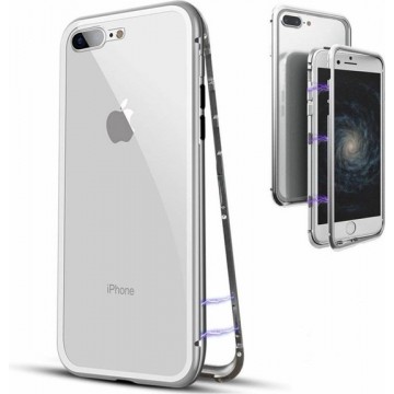 Magnetisch iPhone 8+ / 7+ hoesje - ZILVER - voor iPhone 8+ / 7+ (plus versie)