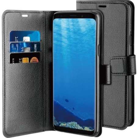 BeHello Samsung Galaxy S9+ Hoesje - Gel Wallet Case Met Ruimte Voor 3 Pasjes Zwart