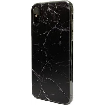 Trendy Fashion Cover iPhone XS Max Marble Black
