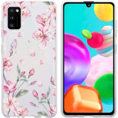 iMoshion Design voor de Samsung Galaxy A41 hoesje - Bloem - Roze