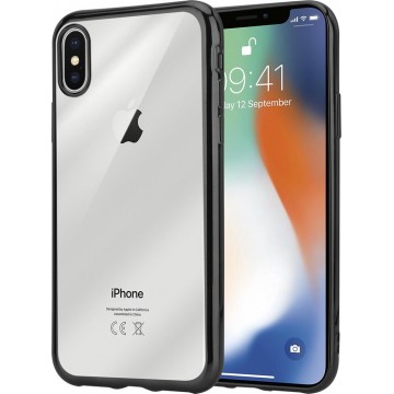 zwarte metallic bumper case iPhone X / Xs