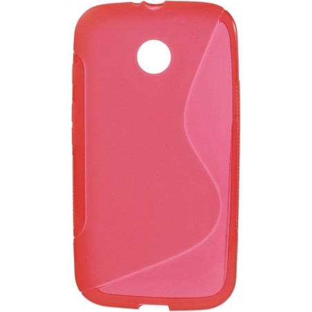 Motorola Moto E TPU Case S-Shape Rood