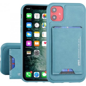 UNIQ Accessory iPhone 11 Hard Case Backcover met pasjeshouder - Turqouise