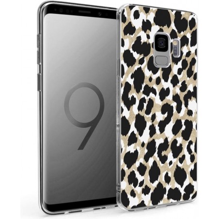 iMoshion Design voor de Samsung Galaxy S9 hoesje - Luipaard - Goud / Zwart