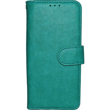 Samsung Galaxy A8 2018 Hoesje - Hoge Kwaliteit Portemonnee Book Case - Turquoise