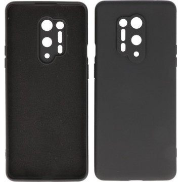 Bestcases 2.0mm Dikke Fashion Telefoonhoesje Backcover - Siliconen Hoesje - OnePlus 8 Pro - Zwart