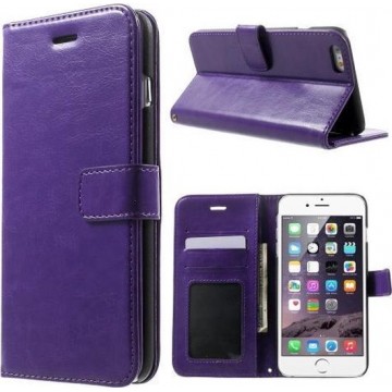 Cyclone portemonnee case wallet Hoesje iPhone 6 paars