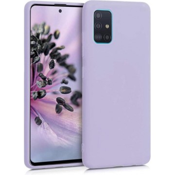 Samsung Galaxy A51 Hoesje Lavendel Paars Siliconen - Full Body