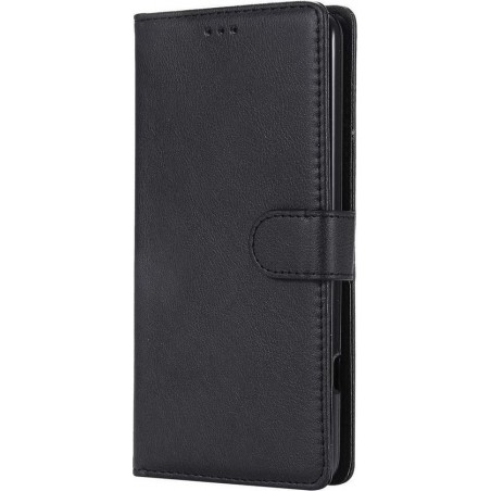 Samsung Galaxy A8 2018 Hoesje - Portemonnee Book Case - Kaarthouder & Magneetlipje - Zwart