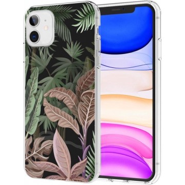 iMoshion Design voor de iPhone 11 hoesje - Jungle - Groen / Roze