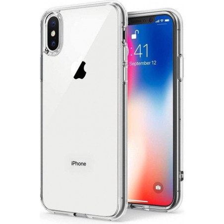 iPhone X Hoesje Transparant - iPhone Xs Hoesje Transparant - Apple iphone X|Xs Siliconen Hoesje Case Back Cover - Clear