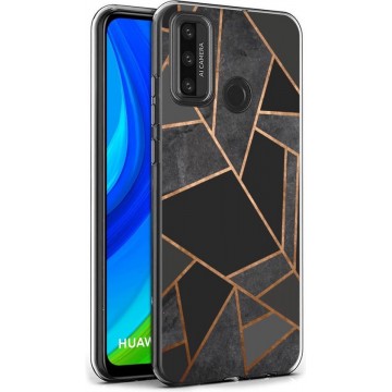 iMoshion Design voor de Huawei P Smart (2020) hoesje - Grafisch Koper - Zwart / Goud