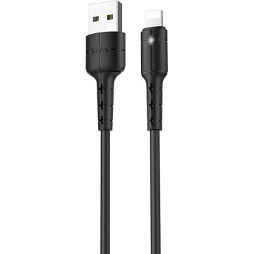 HOCO X30 Star USB naar Lightning 2.0A kabel 1,2 meter zwart - voor Apple iPhone en iPad
