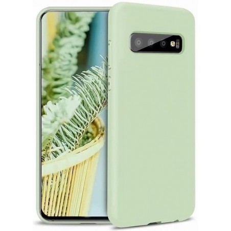Samsung Galaxy S10 Hoesje Groen Siliconen - Full Body