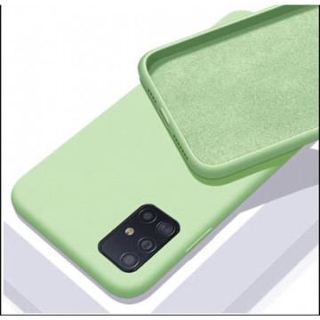 MM&A TPU Back Cover Case Hoesje voor Samsung Galaxy A21s – Harde Plastic – TPU Case – Groen