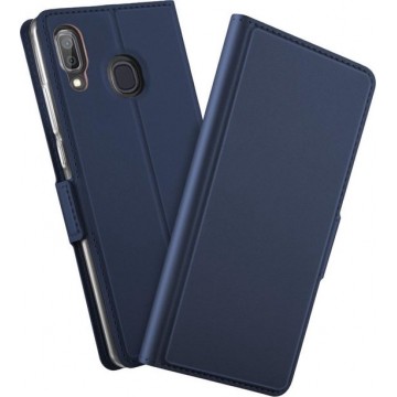 Samsung Galaxy A40 Hoesje - Folio Book Case - Donkerblauw