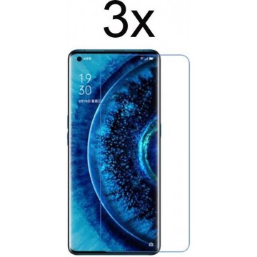 Oppo Find X2 Screenprotector Glas - 3x Tempered Glass Screen Protector