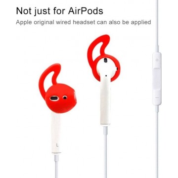 Mobigear Earbuds met Earhook Rood voor Apple AirPods