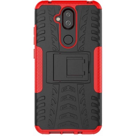 Nokia 7.1 Plus / 8.1 - Schokbestendige Back Cover - Rood