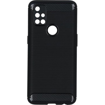 Brushed Backcover OnePlus Nord N10 5G hoesje - Zwart