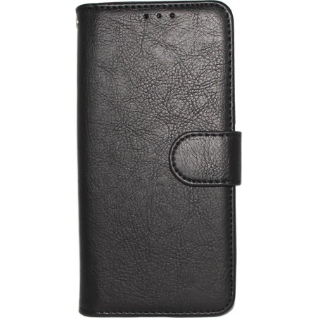 Samsung Galaxy J6 Plus Hoesje - Hoge Kwaliteit Portemonnee Book Case - Zwart