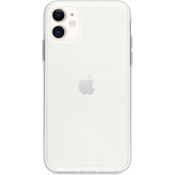 FOONCASE iPhone 11 hoesje TPU Soft Case - Back Cover - Transparant / Doorzichtig