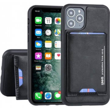 UNIQ Accessory iPhone 11 Pro Hard Case Backcover met pasjeshouder - Zwart