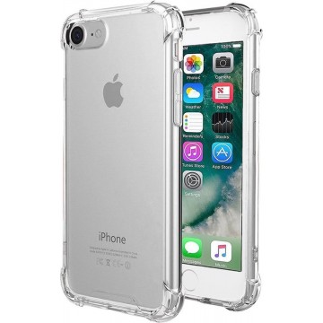 iPhone SE 2020 Hoesje Siliconen Case Shock Proof Hoes - Transparant