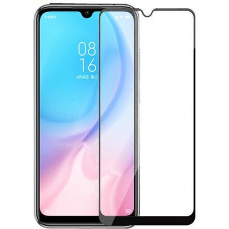 Xiaomi Redmi Note 8 Pro - Full Cover Screenprotector - Gehard Glas - Zwart