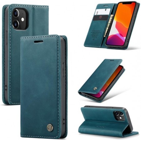 CASEME Wallet Hoesje voor Apple iPhone 12 Mini - Blauw