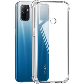 Oppo A53 & Oppo A53S Hoesje Transparant - Anti Shock Hybrid Back Cover