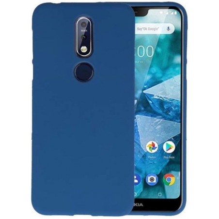 Bestcases Telefoonhoesje Nokia 7.1 - Navy