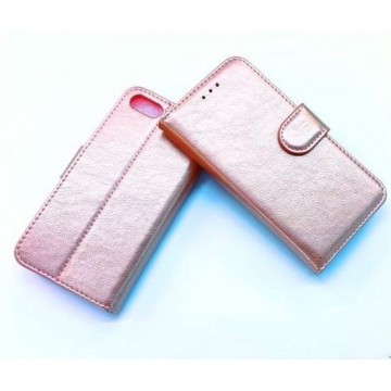 Apple iPhone 7/8/SE Rose Portemonnee Wallet Case -TPU  hoesje met pasjes Flip Cover - Boek  beschermend Telefoonhoesje