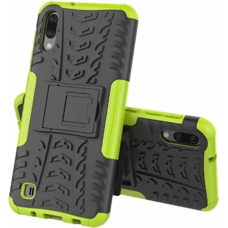 Samsung Galaxy M10 hoes - Schokbestendige Back Cover - Groen