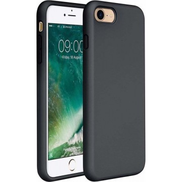 Silicone case iPhone SE 2020 - zwart