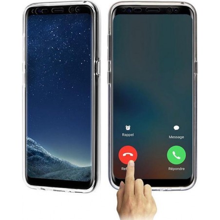 Samsung Galaxy J4 Plus Hoesje - Dubbelzijdig 360° Case - Transparant