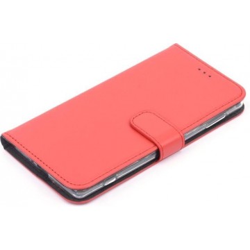 Nokia 6 Pasjeshouder Rood Booktype hoesje - Magneetsluiting