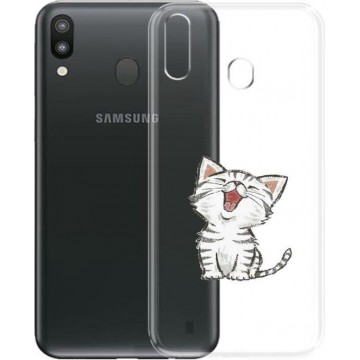 Samsung Galaxy A20E Siliconen hoesje (katje)