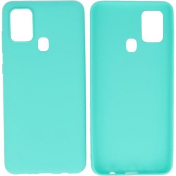 BackCover Hoesje Color Telefoonhoesje  voor Samsung Galaxy A21s Turquoise