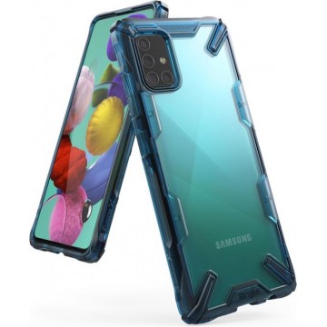 Ringke Fusion X Backcover Samsung Galaxy A51 hoesje - Blauw