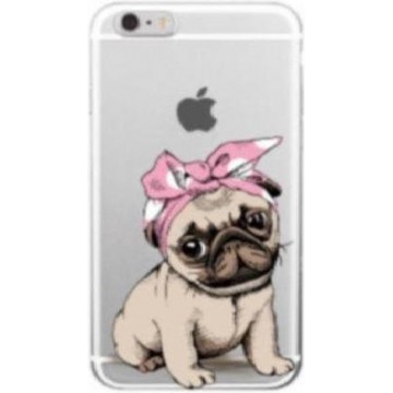 Apple Iphone 7 / 8 / SE2020 siliconen cover hoesje (schattig hondje)