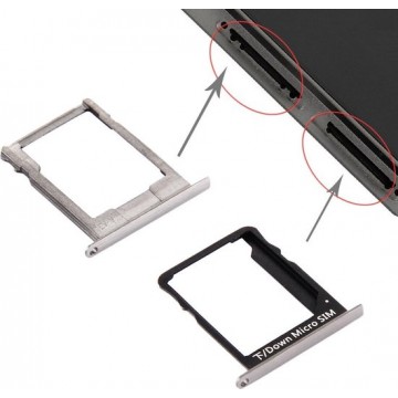 Let op type!! For Huawei P8 Lite SIM Card Tray and Micro SD Card Tray(Black)