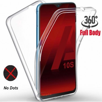 Samsung Galaxy A10S Hoesje 360° TPU 2 in 1 Case Transparant