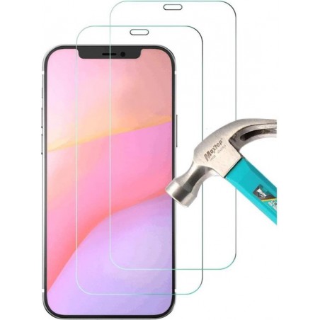 Apple iPhone 12 Screenprotector Glas - Tempered Glass Screen Protector - 2x