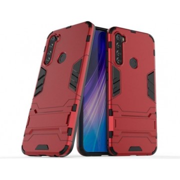 Xiaomi Redmi Note 8T Kickstand Shockproof Rood Cover Case Hoesje
