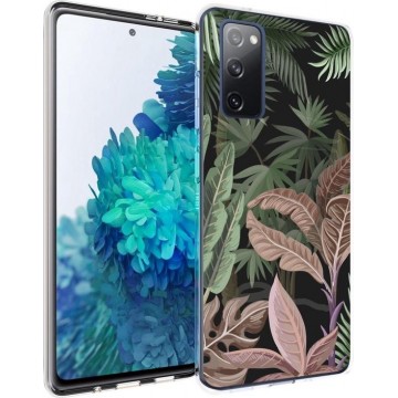 iMoshion Design voor de Samsung Galaxy S20 FE hoesje - Jungle - Groen / Roze