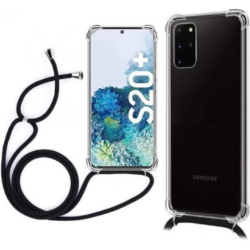 Samsung Galaxy S20 Plus Hoesje Case met Schouder Nek Draagriem - Ketting Koort Lanyard Schouder Tas