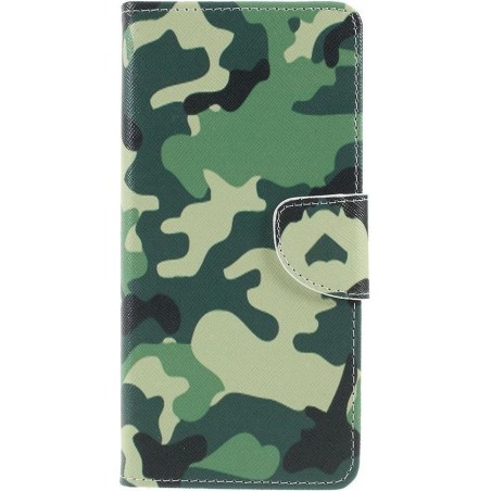 Sony Xperia 1 Portemonnee Hoesje met Camouflage Print